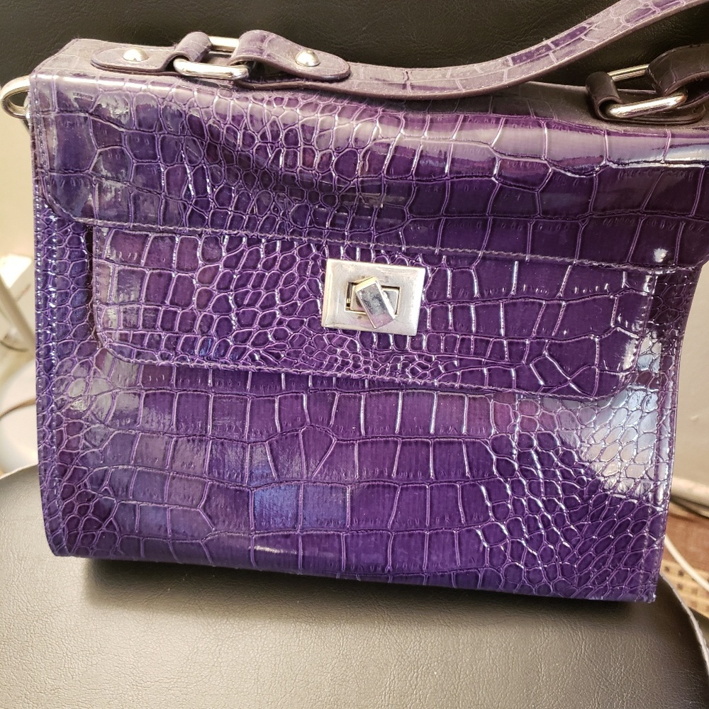 Purple handbag